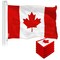 G128 5 Pack: Canada Canadian Flag | 4x6 Ft | LiteWeave Pro Series Printed 150D Poly | Country Flag, Indoor/Outdoor, Vibrant Colors, Brass Grommets, Thicker and More Durable Than 100D 75D Polyester